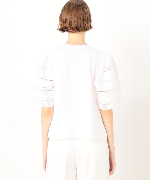 「TOMORROWLAND」 「MACPHEE」半袖カットソー S ホワイト レディース_画像2