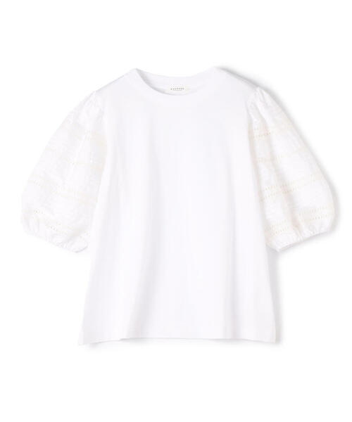 「TOMORROWLAND」 「MACPHEE」半袖カットソー S ホワイト レディース_画像8