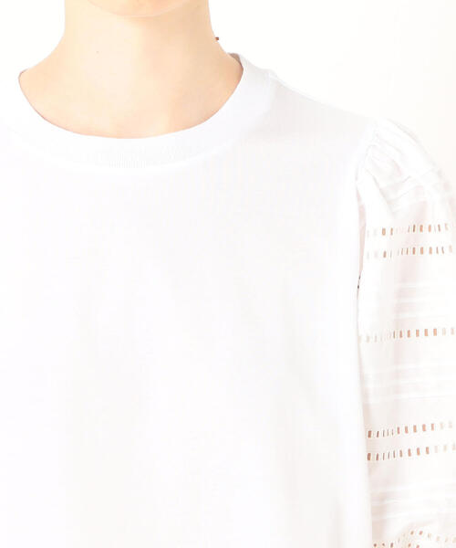 「TOMORROWLAND」 「MACPHEE」半袖カットソー S ホワイト レディース_画像9