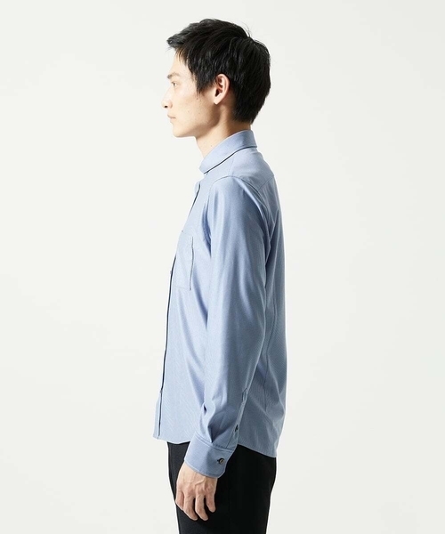 MK MICHEL KLEIN HOMME シャツ 「洗濯機洗いOK／ストレッチ/ビジネス