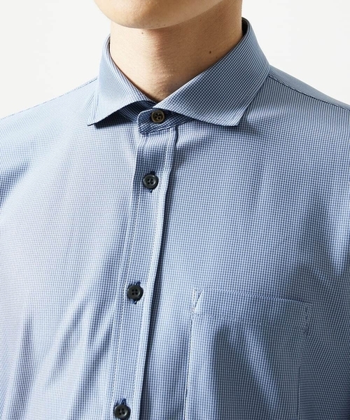 MK MICHEL KLEIN HOMME シャツ 「洗濯機洗いOK／ストレッチ/ビジネス