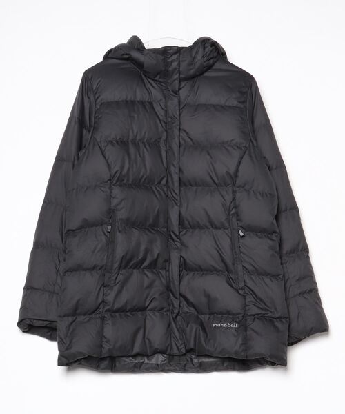 【希少】mont-bell ブラック ダウンジャケット レディース Lサイズ mont-bell（モンベル） ダウンコート X-LARGE ブラック レディース
