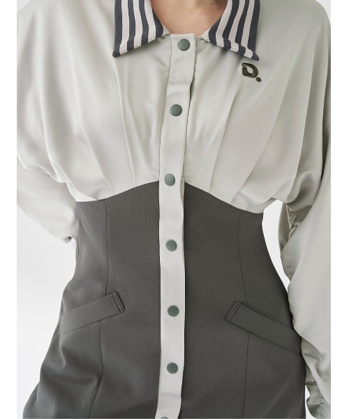 Darich（ダーリッチ） ワンピース ドルマンスリムスカジャンミニ