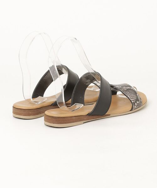 「INTER-CHAUSSURES」 フラットサンダル 38 ブラック レディース_画像2