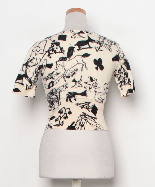 「CARVEN」 半袖ニット X-SMALL ベージュ レディース_画像2
