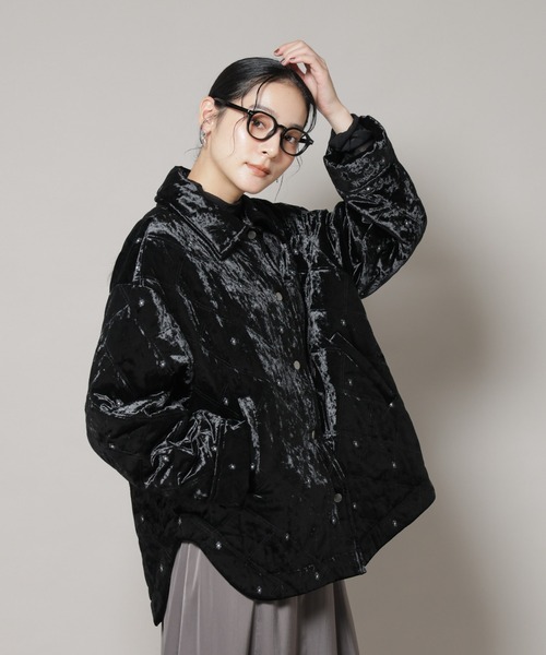 NANO universe（ナノ・ユニバース） ブルゾン アウター ベロアキルト