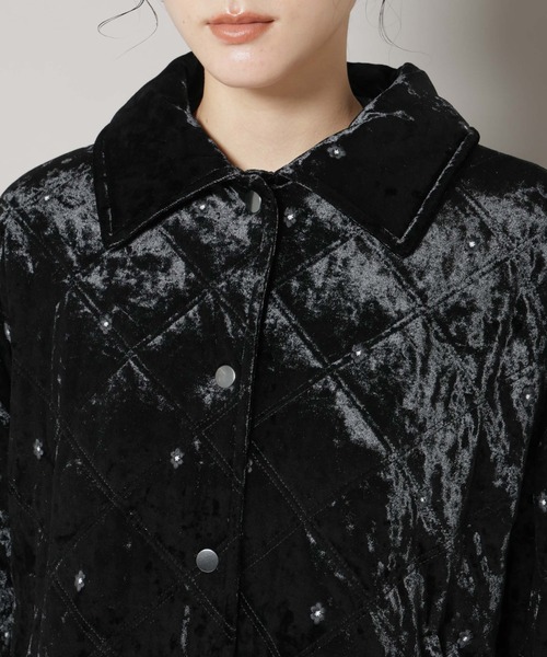 NANO universe（ナノ・ユニバース） ブルゾン アウター ベロアキルト