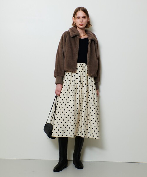 allureville（アルアバイル） ブルゾン アウター フェイクミンクファー