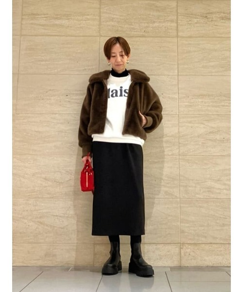 allureville（アルアバイル） ブルゾン アウター フェイクミンクファー