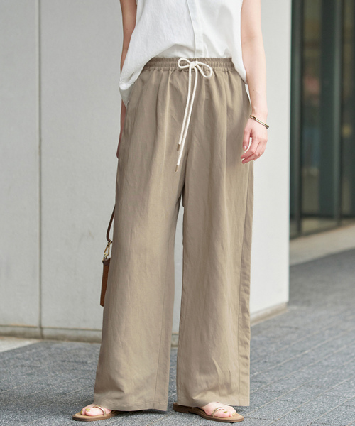 IENA（イエナ） イージーパンツ 36 ベージュ レディース : ZOZOTOWN