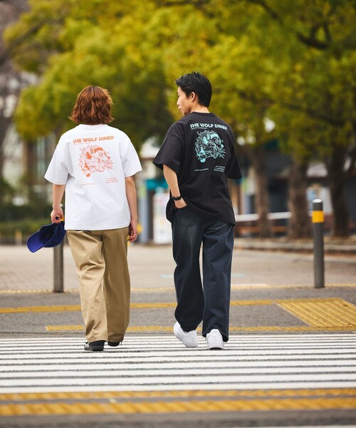 「FREAK'S STORE」 半袖Tシャツ MEDIUM ホワイト メンズ_画像4
