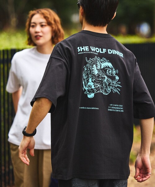 「FREAK'S STORE」 半袖Tシャツ MEDIUM ホワイト メンズ_画像7
