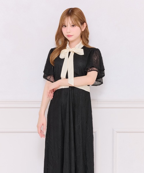 「apres jour」 半袖ワンピース X-LARGE ブラック レディース_画像5