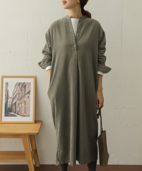 【かぐれ】美品★リバティ　DUNCLARE　アーバンリサーチ サイズ フリー URBAN RESEARCH DOORS（アーバンリサーチドアーズ） 長袖ワンピース