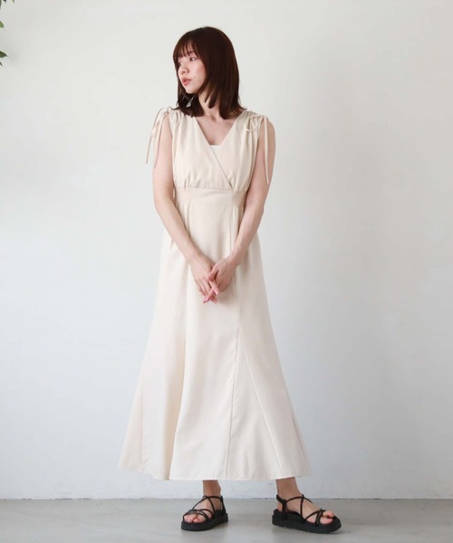 「archives」 ノースリーブワンピース MEDIUM グリーン レディース_画像7