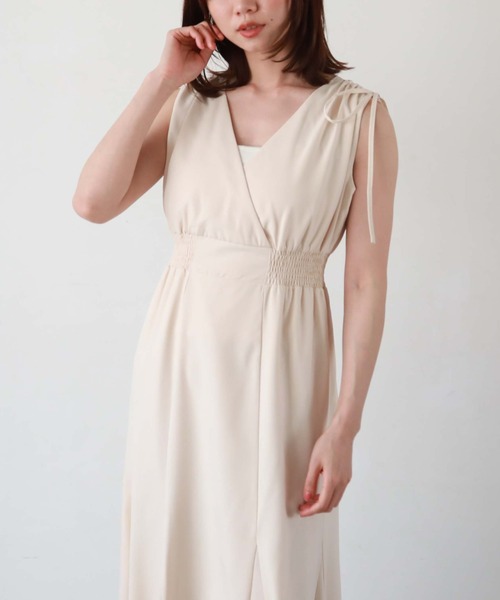 「archives」 ノースリーブワンピース MEDIUM グリーン レディース_画像9