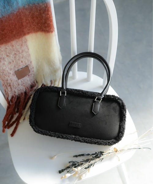 Ungrid（アングリッド） ボストンバッグ ムートン スクエアワイド