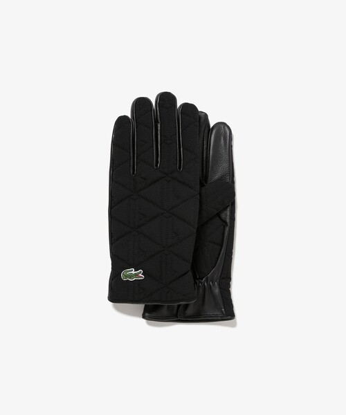 LACOSTE（ラコステ） 手袋 モノグラムキルティングレザーコンビ