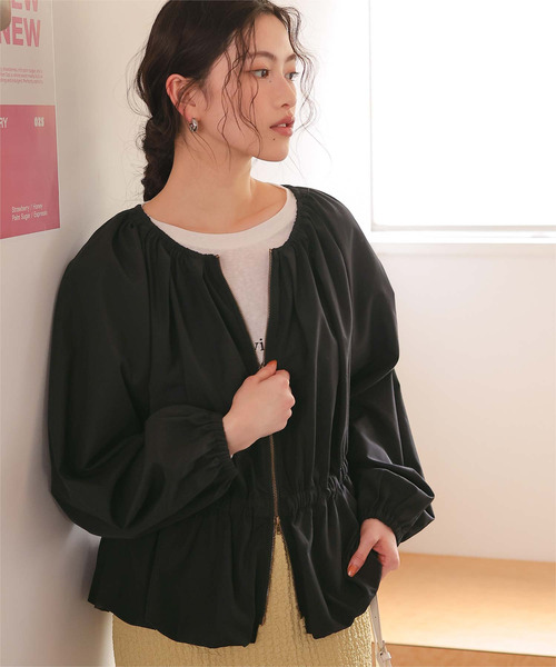 titivate（ティティベイト） ブルゾン アウター ペプラムギャザー