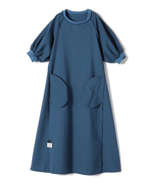 「SHIPS Colors」 半袖ワンピース ONE SIZE ブルー レディース_画像6