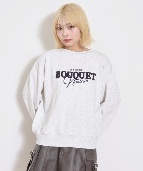 y-*♡ LOVETOXIC トレーナー 「7days」ロゴワッペントレーナー キッズ 子供服