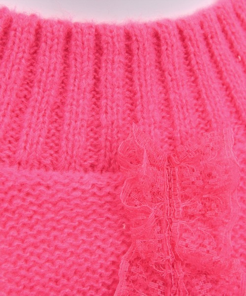 CLEAR BASIC ニット セーター レースフリルニットトップス「大人