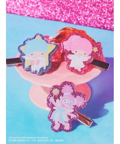 sanrio（サンリオ） 「アビー×リトルツインスターズ」ラメアクリルヘア