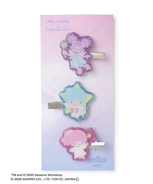 sanrio（サンリオ） 「アビー×リトルツインスターズ」ラメアクリルヘア