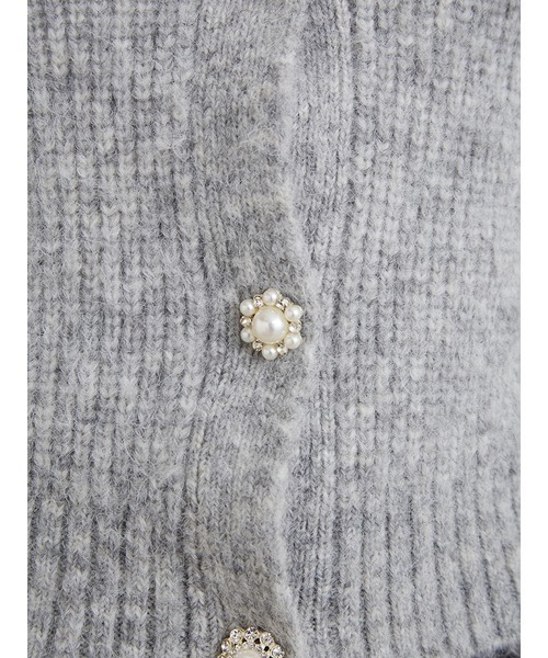 「LILY BROWN」 ニットカーディガン FREE ブラック レディース_画像9