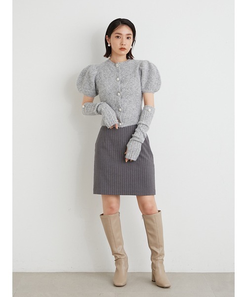 「LILY BROWN」 ニットカーディガン FREE ブラック レディース_画像10