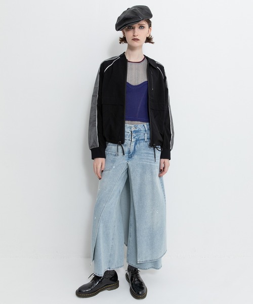 「AULA AILA」 長袖ニット 0 ブラック レディース_画像3