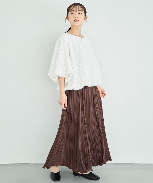 「mil」 半袖ブラウス ONE SIZE ブラック レディース_画像6