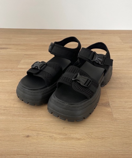 「Didot.showroom」 フラットサンダル 25cm ブラック レディース_画像4