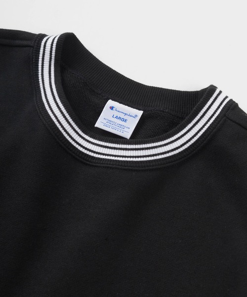 「Champion」 スウェットカットソー X-LARGE ブラック レディース_画像3