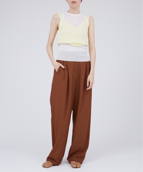 「TAN」 ノースリーブニット FREE ライトイエロー レディース_画像6