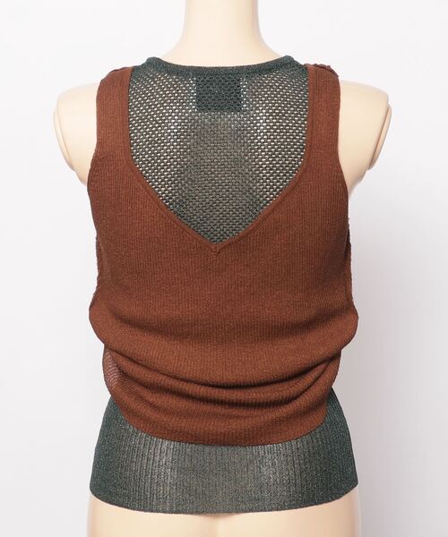 「TAN」 ノースリーブニット FREE ライトイエロー レディース_画像7