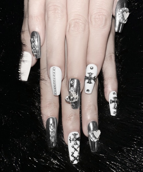 me+em select（ミームセレクト） ネイルチップ ネイルシール ハート