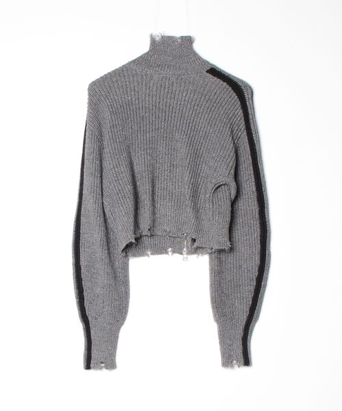 「EVRIS」 ニットカーディガン FREE グレー レディース_画像2