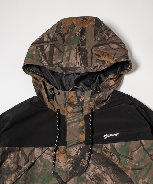 「ADAMASTE」 マウンテンパーカー MEDIUM ホワイト×ブラック メンズ_画像3