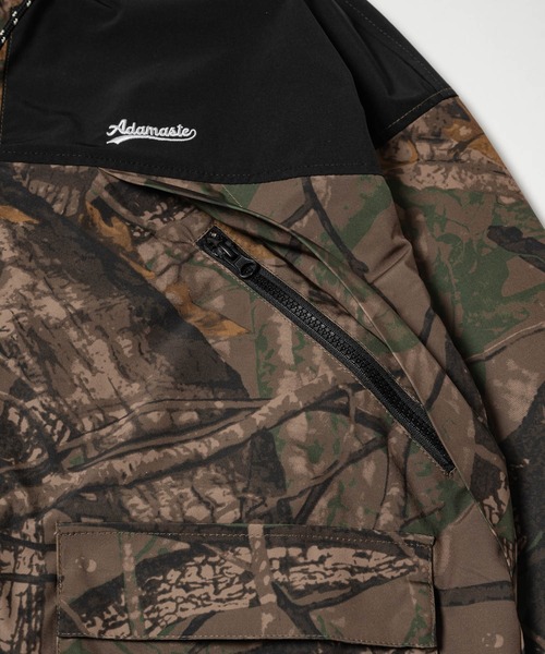 「ADAMASTE」 マウンテンパーカー MEDIUM ホワイト×ブラック メンズ_画像4