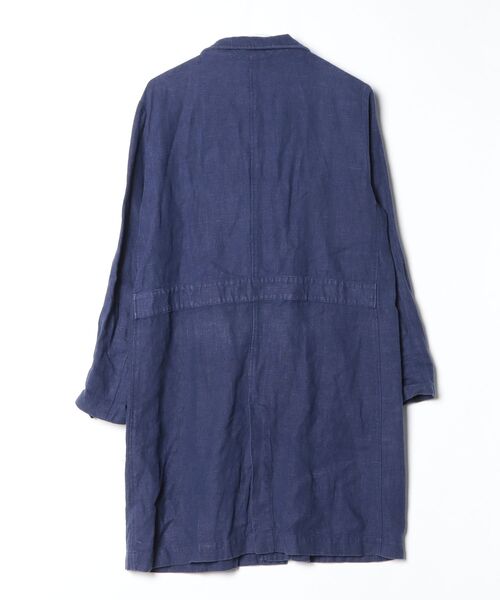 「FLW fog linen work」 チェスターコート L ネイビー メンズ_画像2