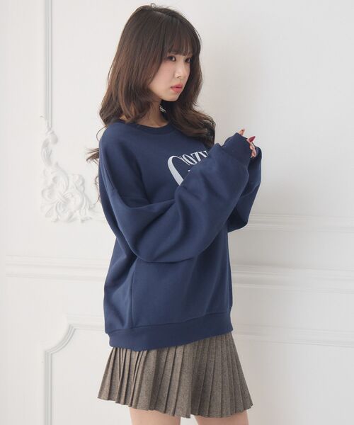 Emsexcite（エムズエキサイト） トレーナー スウェット ロゴ刺繍BIG