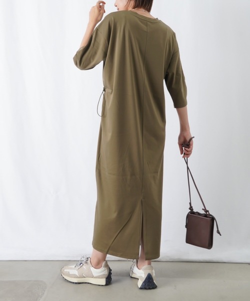 「LUCA/LADY LUCK LUCA」 7分袖ワンピース FREE ブラック レディース_画像3