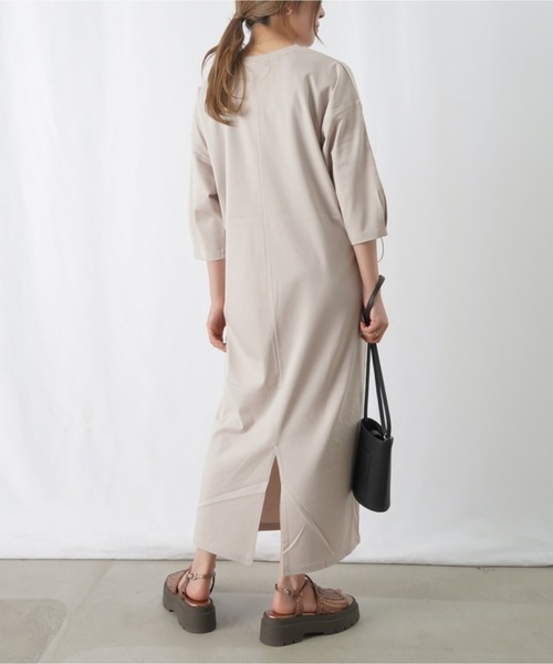 「LUCA/LADY LUCK LUCA」 7分袖ワンピース FREE ブラック レディース_画像5