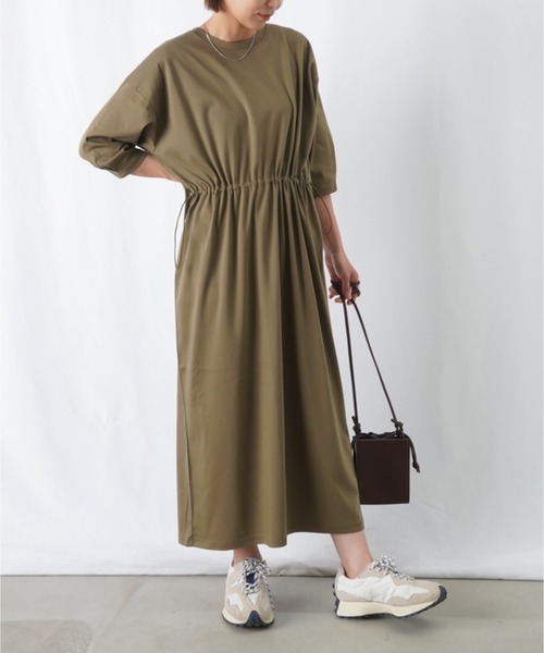 「LUCA/LADY LUCK LUCA」 7分袖ワンピース FREE ブラック レディース_画像7