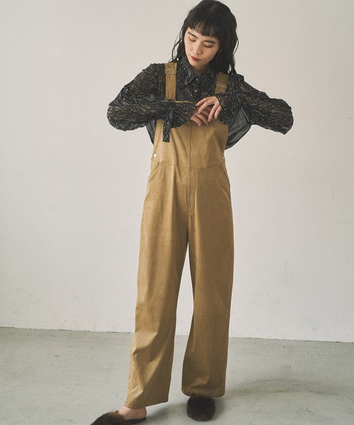 「Audrey and John Wad」 長袖シャツ FREE グレイッシュブルー レディース_画像9