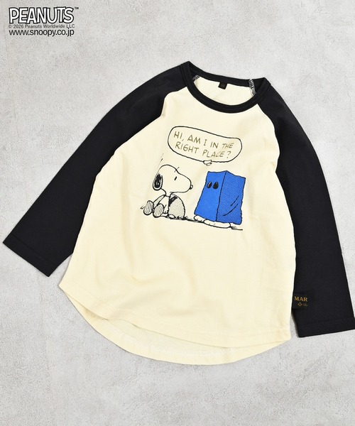 PEANUTS tシャツ 「PEANUTS」スヌーピー/ラグランロンT キッズ 子供服