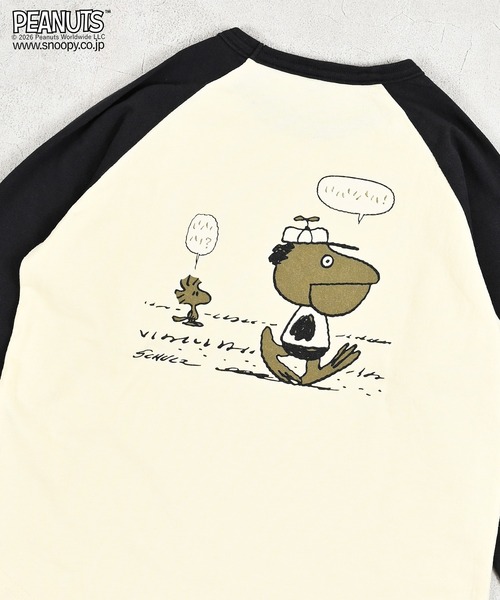 PEANUTS tシャツ 「PEANUTS」スヌーピー/ラグランロンT キッズ 子供服