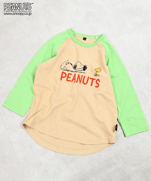 PEANUTS tシャツ 「PEANUTS」スヌーピー/ラグランロンT キッズ 子供服