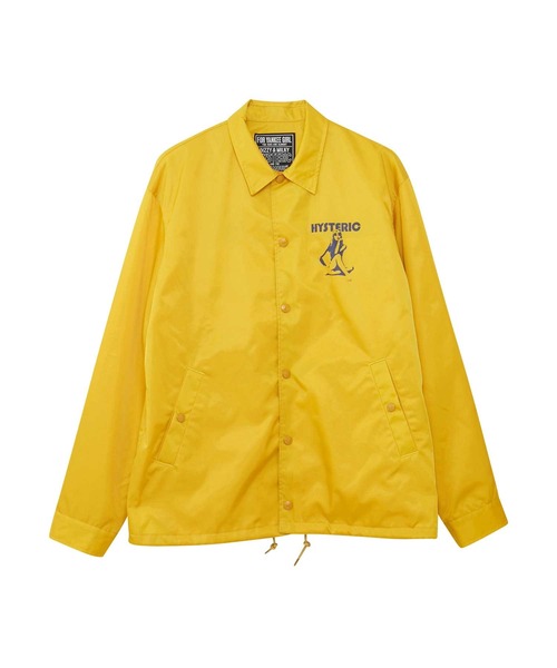 ヒステリックグラマー ヒスガール コーチジャケット イエロー L HYSTERIC GLAMOUR（ヒステリックグラマー） コーチジャケット X-LARGE